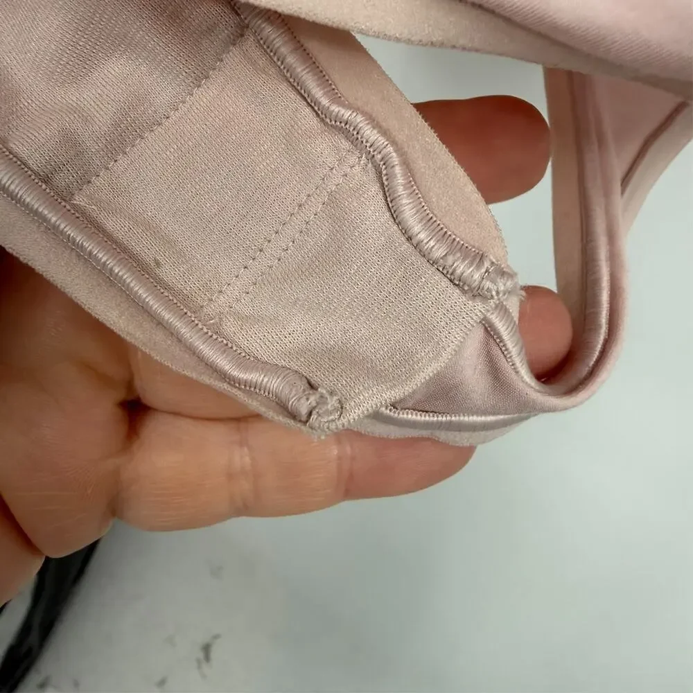 Lululemon Hour to Hour Bodysuit XS Pink Sleeveless Boxy Thong Stretch Minimalist